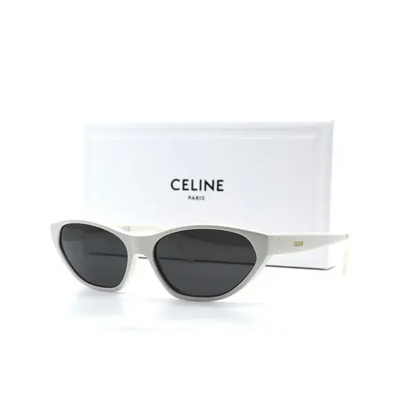 NEW CELINE PARIS CL40251U 25A WHITE GREY AUTHENTIC SUNGLASSES - Picture 6 of 14